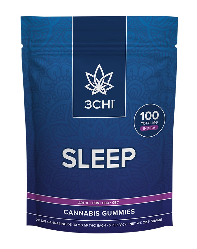 3CHI - NATURAL DELTA9THC|CBN|CBD|CBC| 100MG GUMMIES - 5PACK PER PACK / 10PACK BOX
