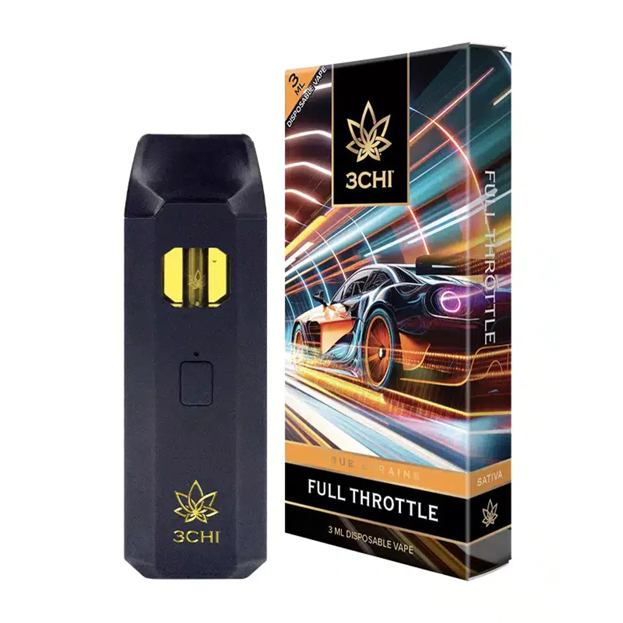 3CHI 3ML TRUE STRAINS DISPOSABLE VAPE - 5 PACK