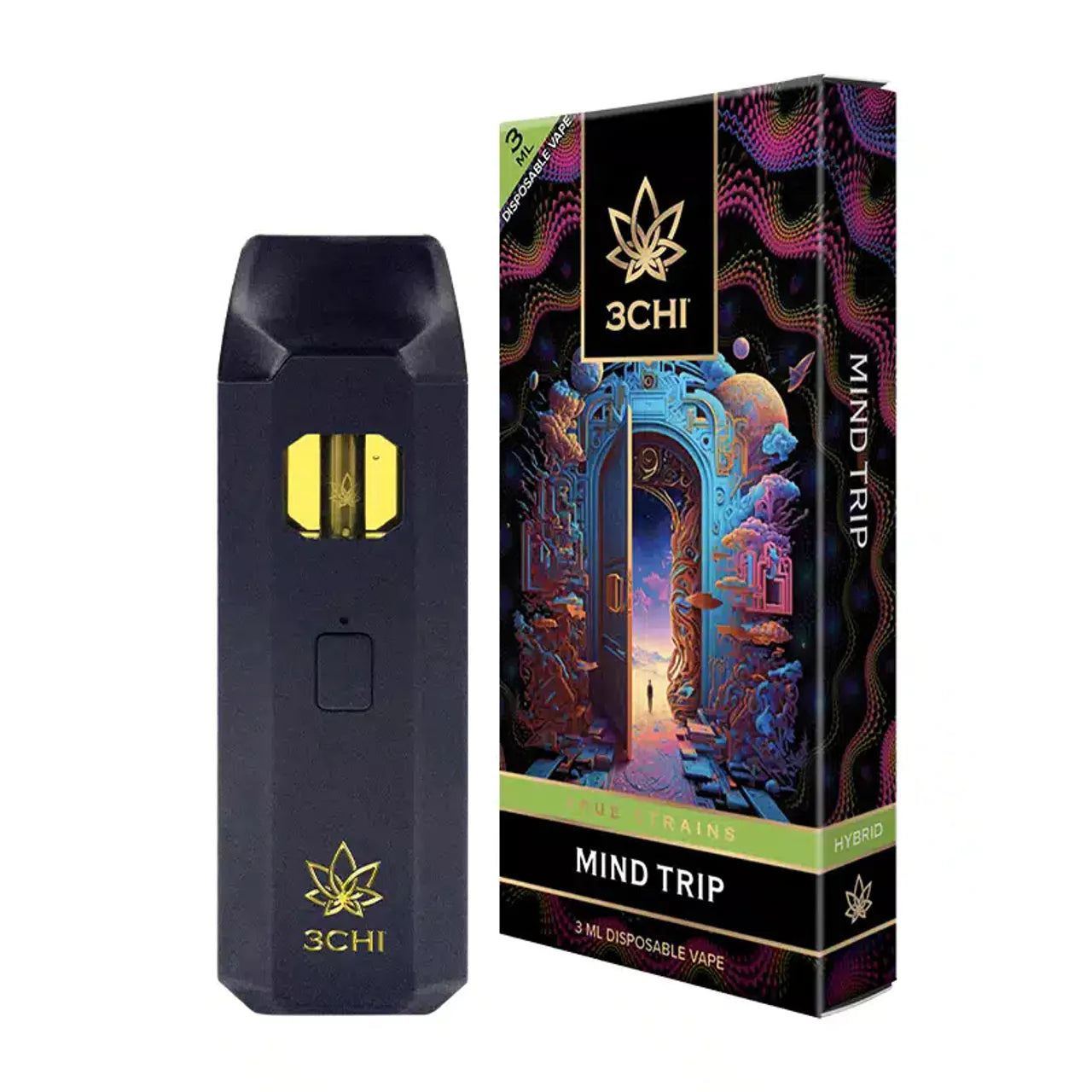3CHI 3ML TRUE STRAINS DISPOSABLE VAPE - 5 PACK