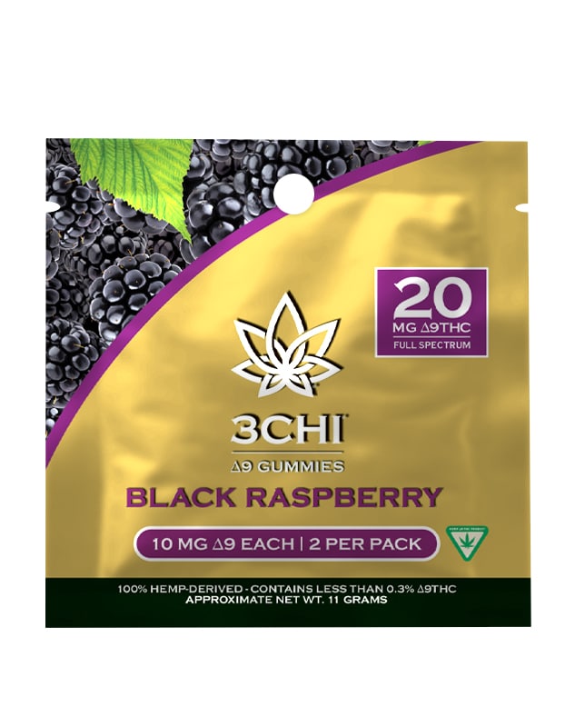 3CHI - DELTA 9 THC GUMMIES 20MG 2PER PACK - 25PACK