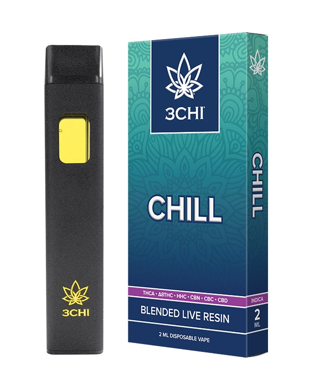 3CHI - BLENDED LIVE RESIN |THCA|DELTA8|HHC|CBN|CBC|CBD| DISPOSABLE VAPE 2ML - 5PACK