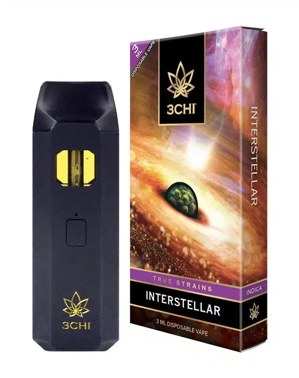 3CHI 3ML TRUE STRAINS DISPOSABLE VAPE - 5 PACK