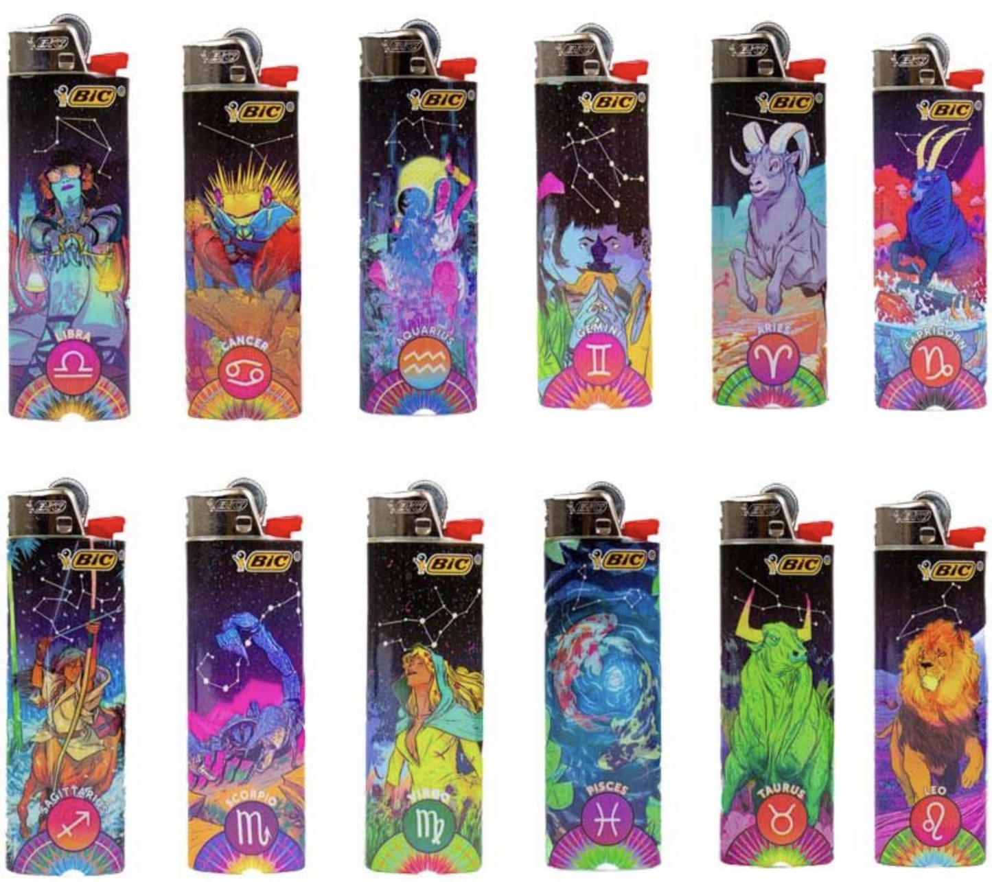 BIC - ASTROLOGY HOROSCOPE ZODIAC SING SPECIAL EDITION LIGHTER | 50COUNT DISLAY |