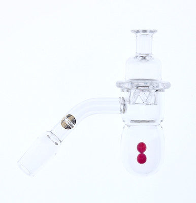 ON POINT GLASS ROUND BOTTOM SPLASH GUARD RUBY TERP 14MM MALE 45 DEGREE BANGER BIG FLOWER BOX SET