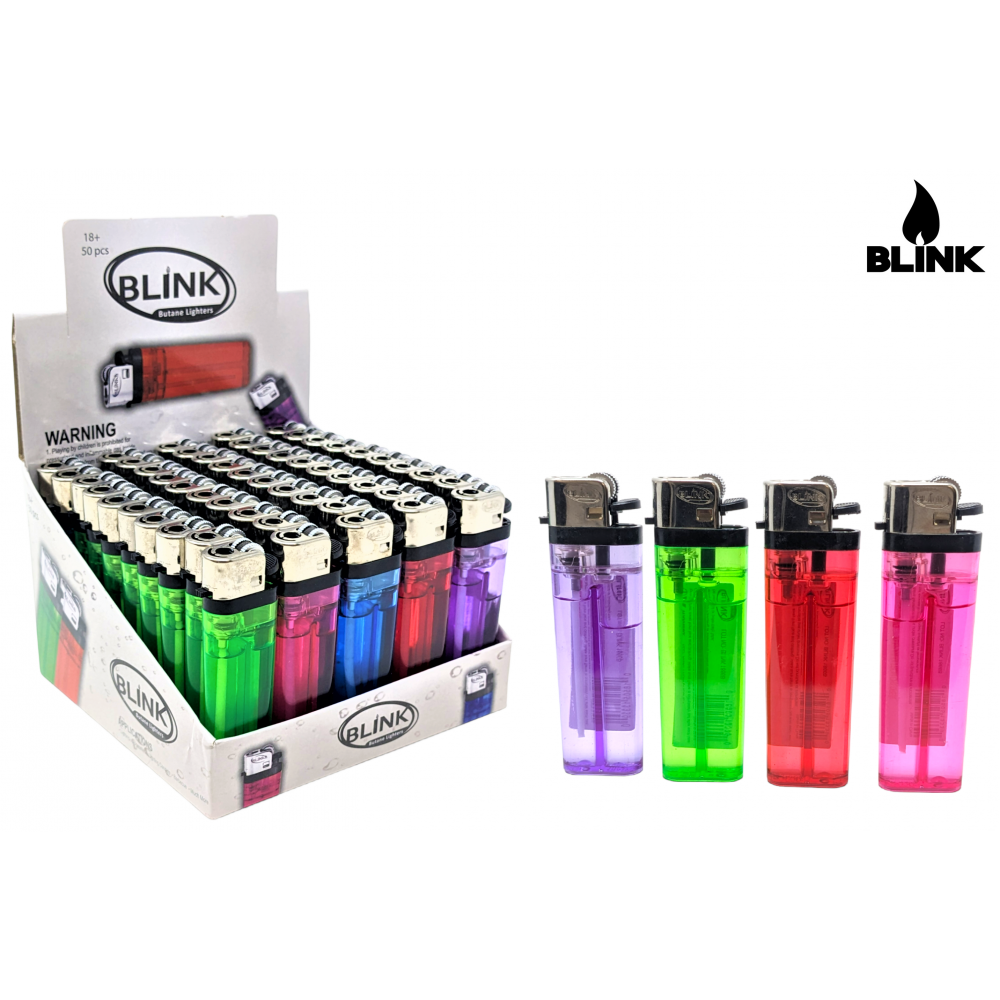 BLINK ASSORTED COLORS POCKET LIGHTER 50COUNT / DISPLAY