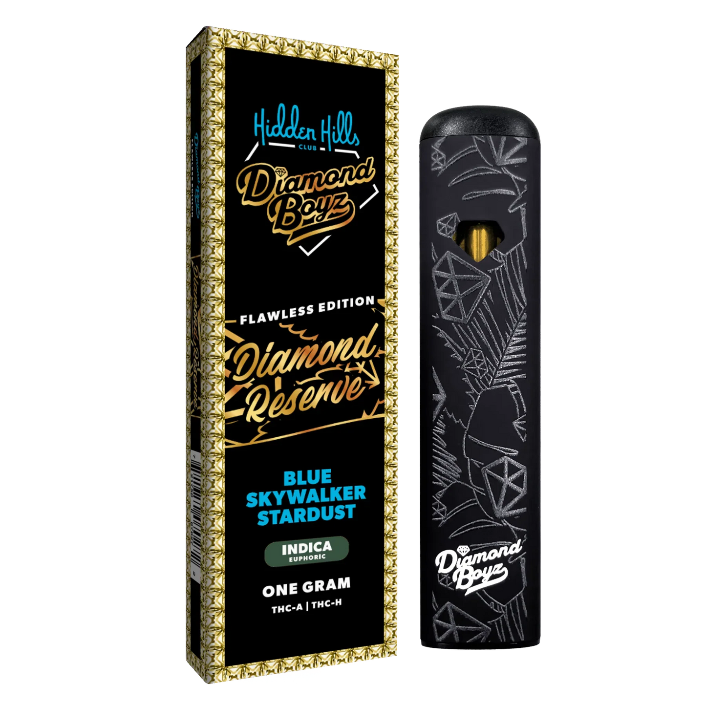HIDDEN HILLS - 1G THC-A - THC-H DIAMOND RESERVE / DIAMOND BOYZ DISPOSABLE 5PACK / BOX