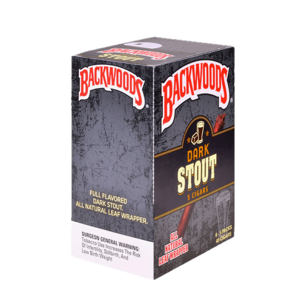BACKWOOD - DARK STOUT CIGARS - 8 Packs of 5