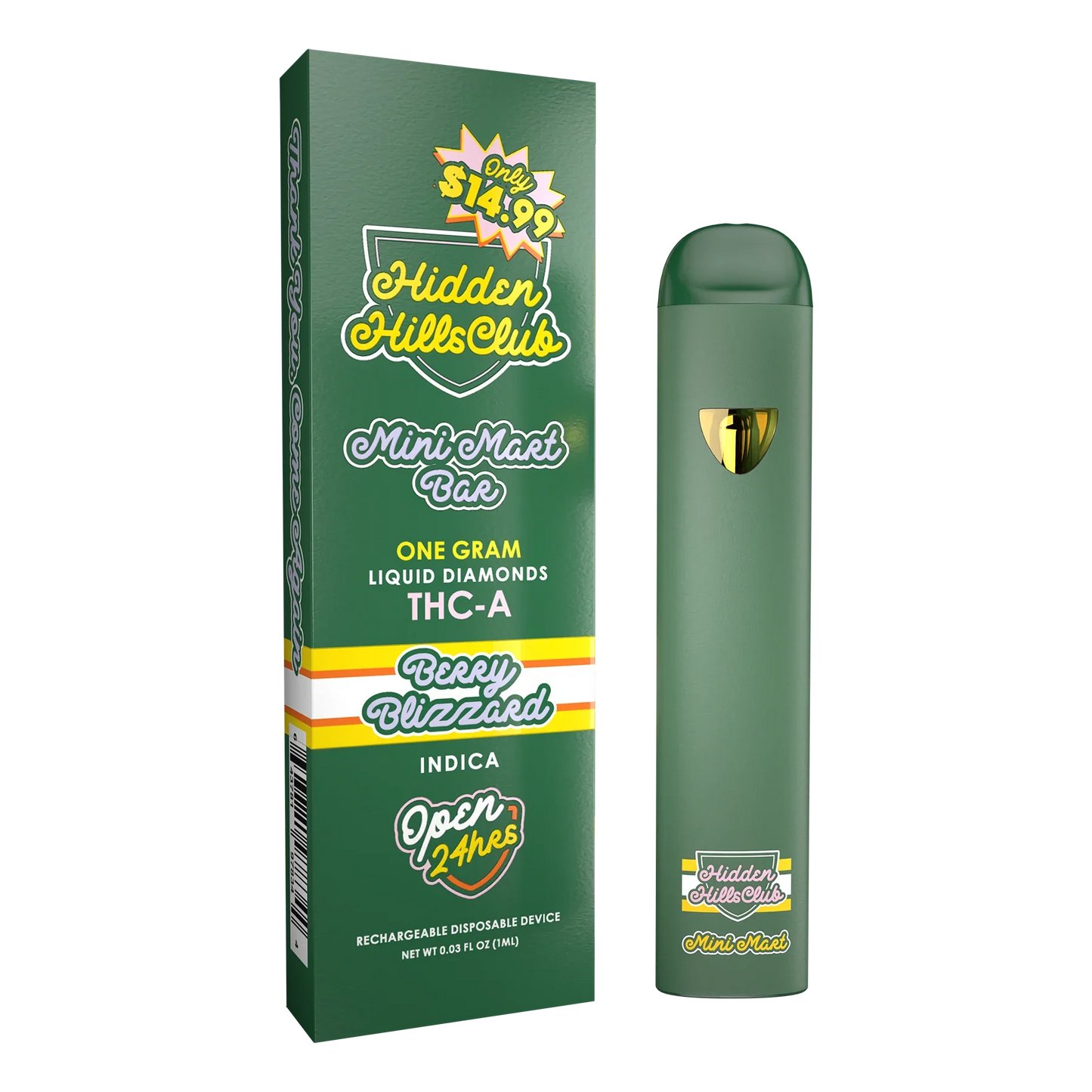 HIDDEN HILLS - 1G THC-A DISPOSABLE 5PACK / BOX