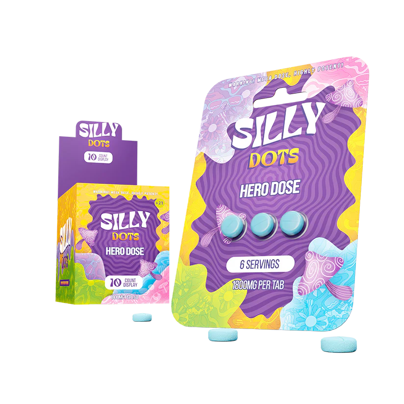 SILLY DOTS HERO DOSE 1800MG PER TABLET 3PK 10CT/ BOX