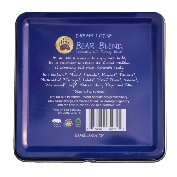 BEAR BLEND - DREAM LODGE HERBAL CIGARETTES - 10PACK/TIN