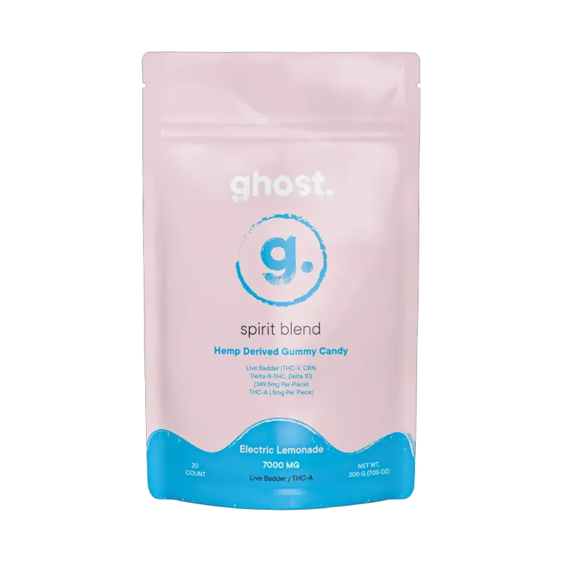 GHOST - SPIRIT BLEND LIVE BADDER + THC-A 7000MG GUMMIES 20PK 5CT/ BOX