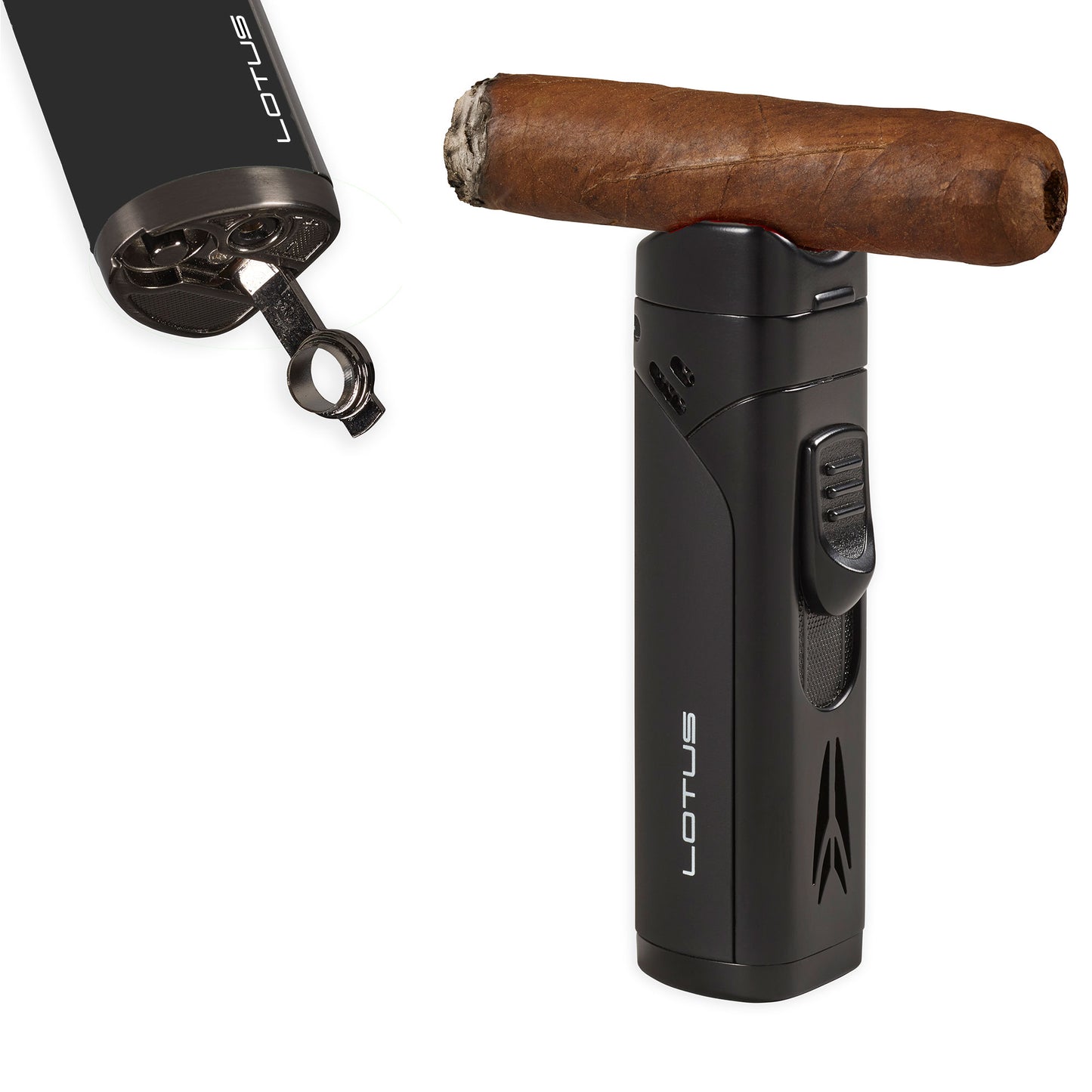 MONARCH LOTUS72 QUAD FLAME TORCH LIGHTER WITH PUNCH