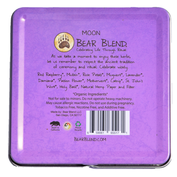BEAR BLEND - MOON HERBAL CIGARETTES - 10PACK/TIN