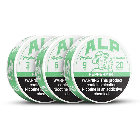 ALP NIC - 5 CANS / PACK "20 POUCHES PER CAN" | PEPPERMINT |