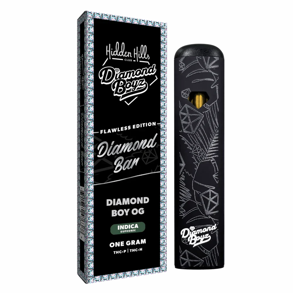 HIDDEN HILLS - 1G THC-A - THC-H DIAMOND RESERVE / DIAMOND BOYZ DISPOSABLE 5PACK / BOX