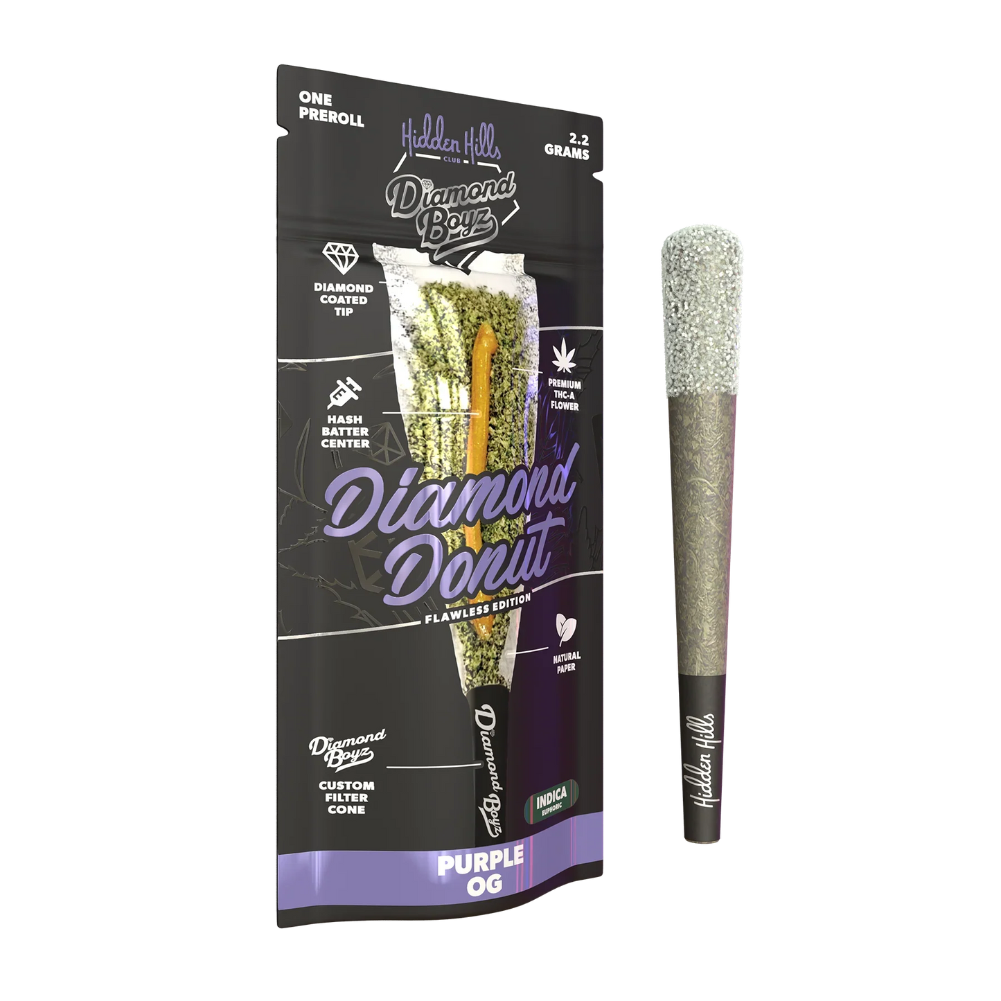 HIDDEN HILLS - 2.2G DIAMOND DONUT PRE-ROLL