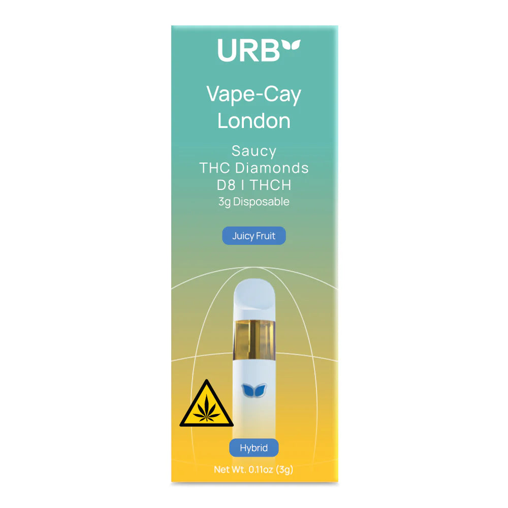 URB - VAPE CAY LONDON THC DIAMOND DISPOSABLE VAPE - 3ML 6PACK