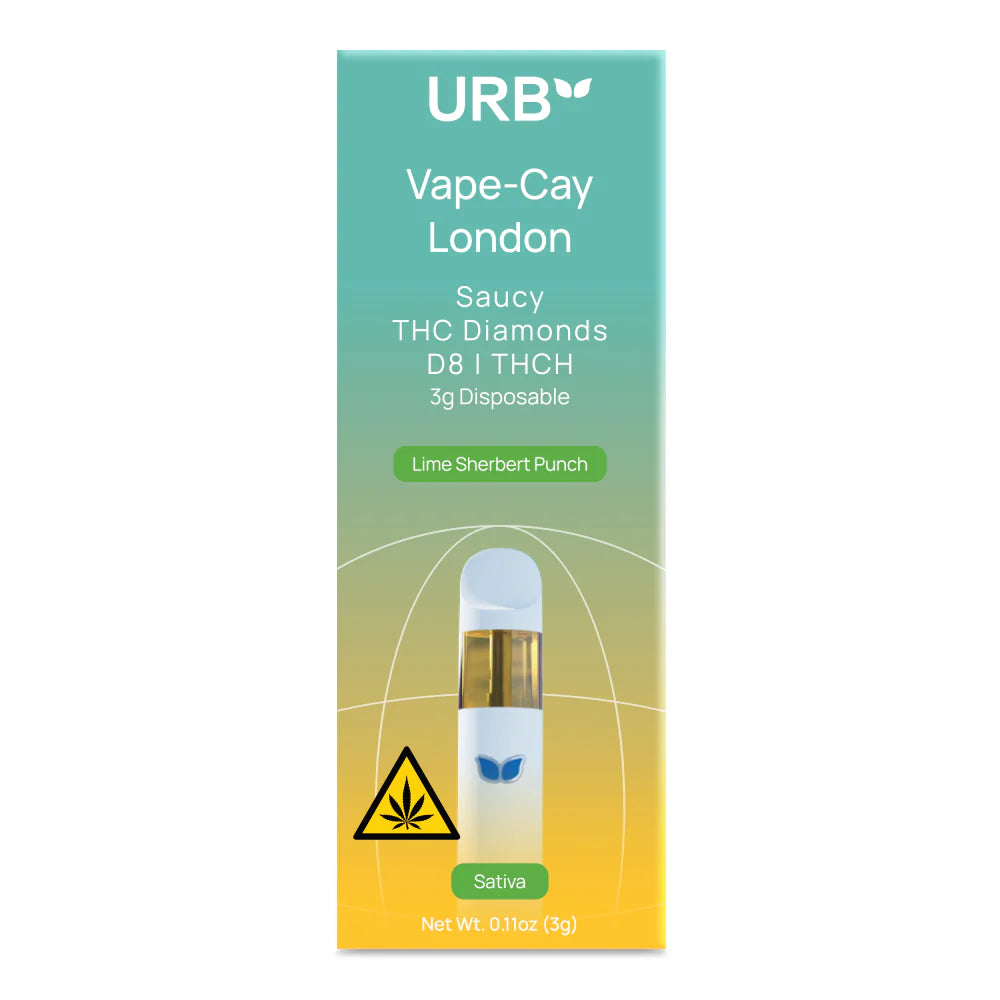 URB - VAPE CAY LONDON THC DIAMOND DISPOSABLE VAPE - 3ML 6PACK