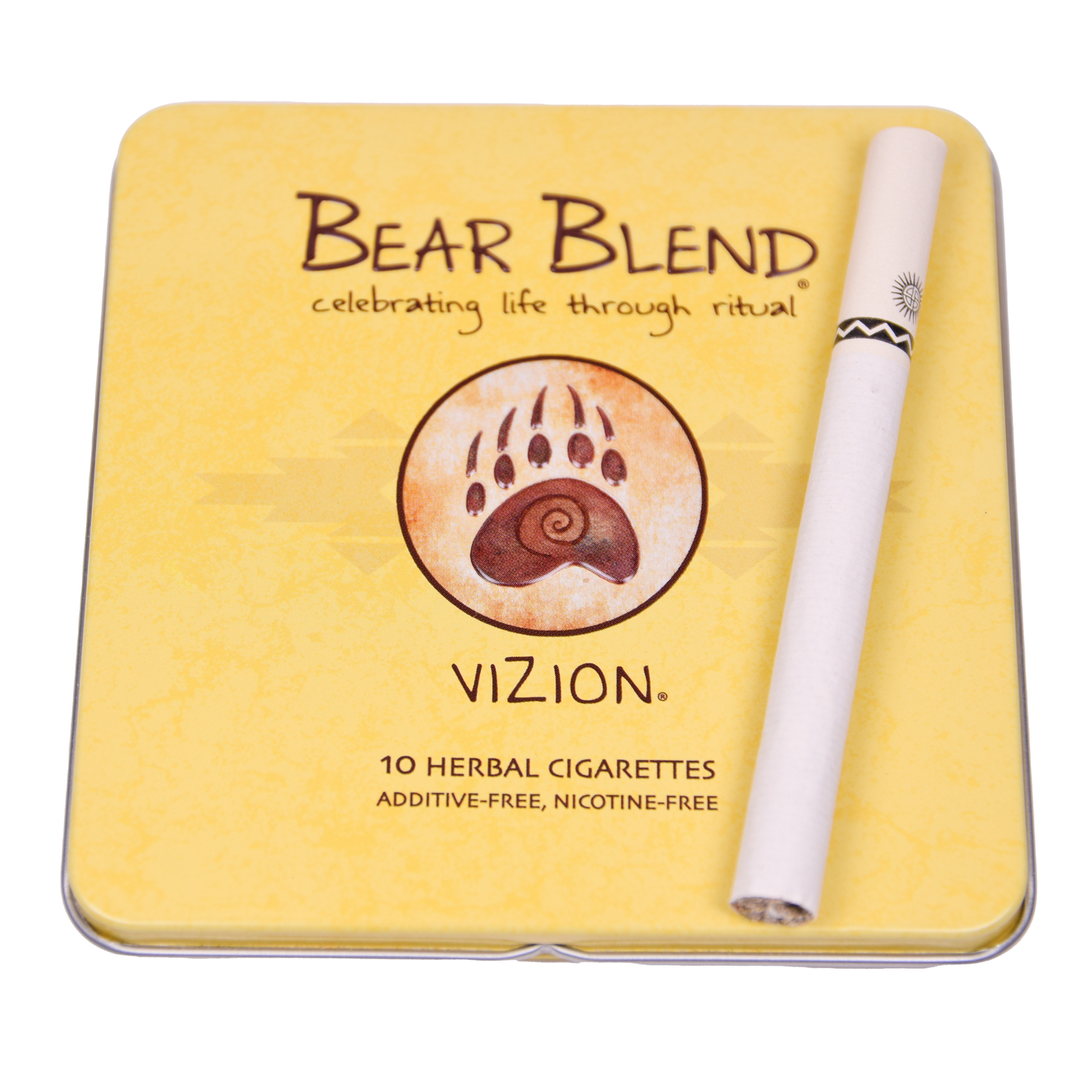 BEAR BLEND - VIZION LODGE HERBAL CIGARETTES - 10PACK/TIN