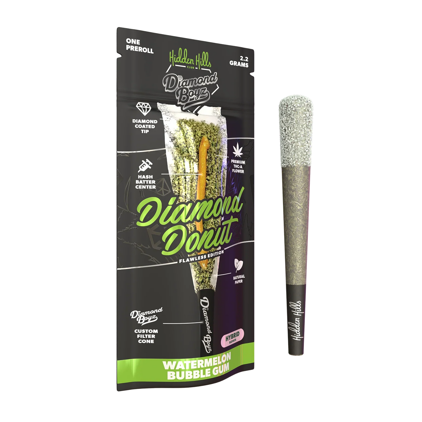 HIDDEN HILLS - 2.2G DIAMOND DONUT PRE-ROLL