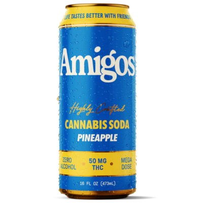 AMIGOS CANNABIS SODA 50MG THC CAN 16oz 24 / CASE