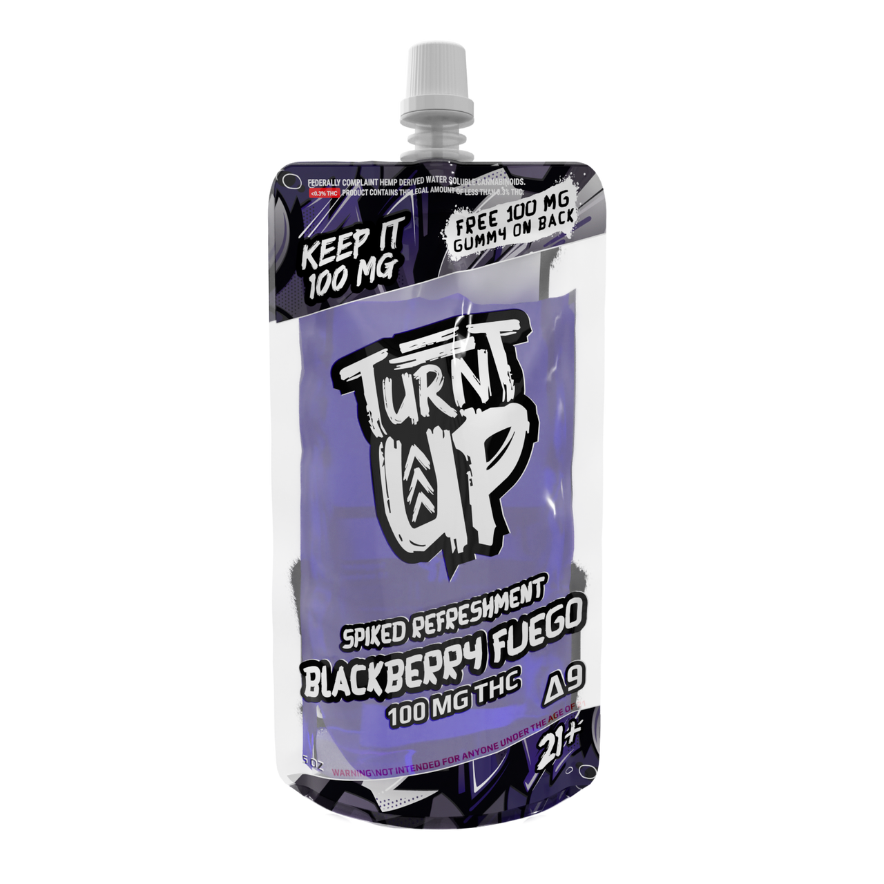 TURNT UP - DELTA 9 - SPIKED REFRESHMENT - 100MG