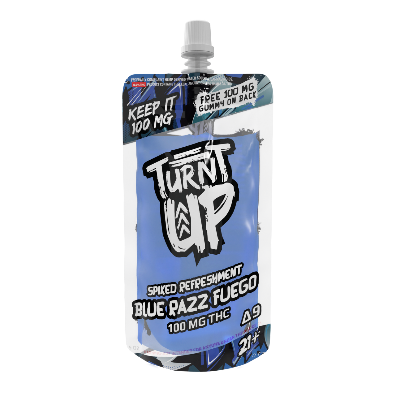 TURNT UP - DELTA 9 - SPIKED REFRESHMENT - 100MG