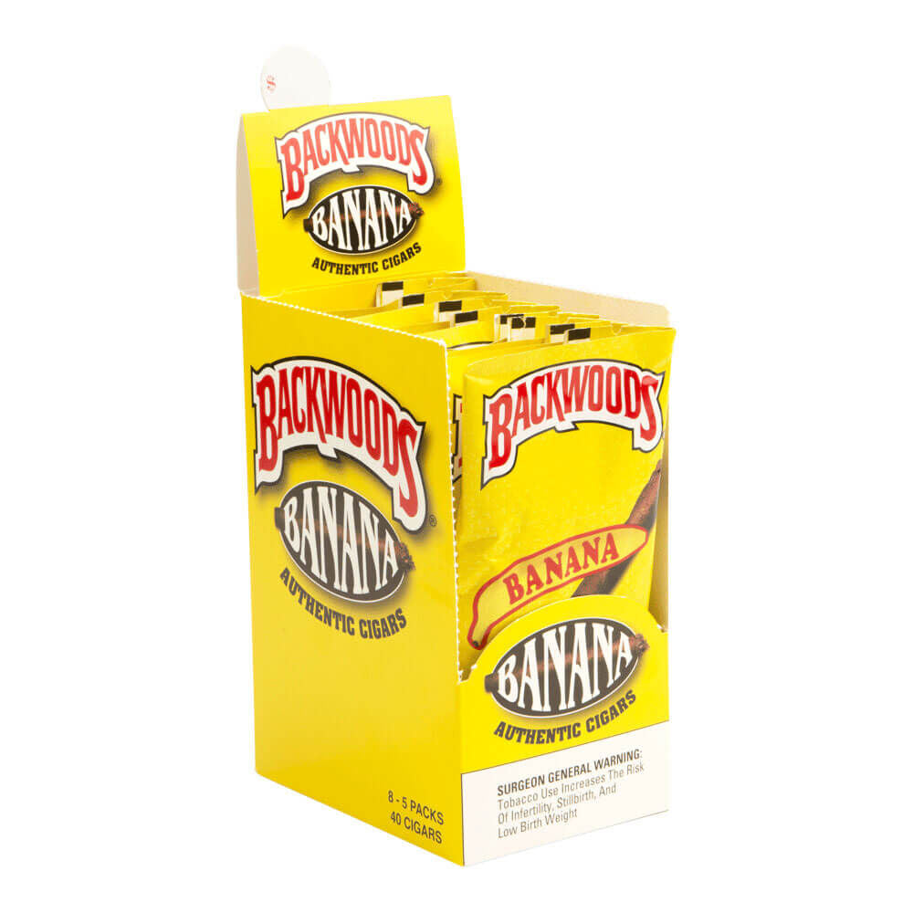 BACKWOOD - BANANA CIGARS - 8 Packs of 5