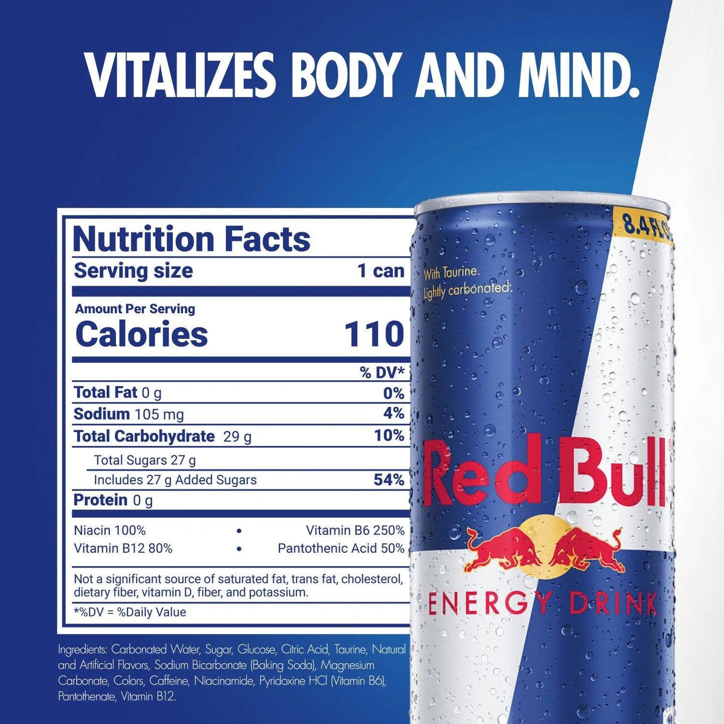 RED BULL ENERGY 8.4 fl.oZ.- 24PACK / CASE