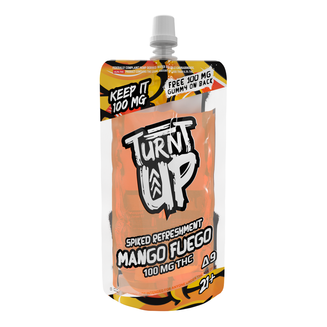 TURNT UP - DELTA 9 - SPIKED REFRESHMENT - 100MG