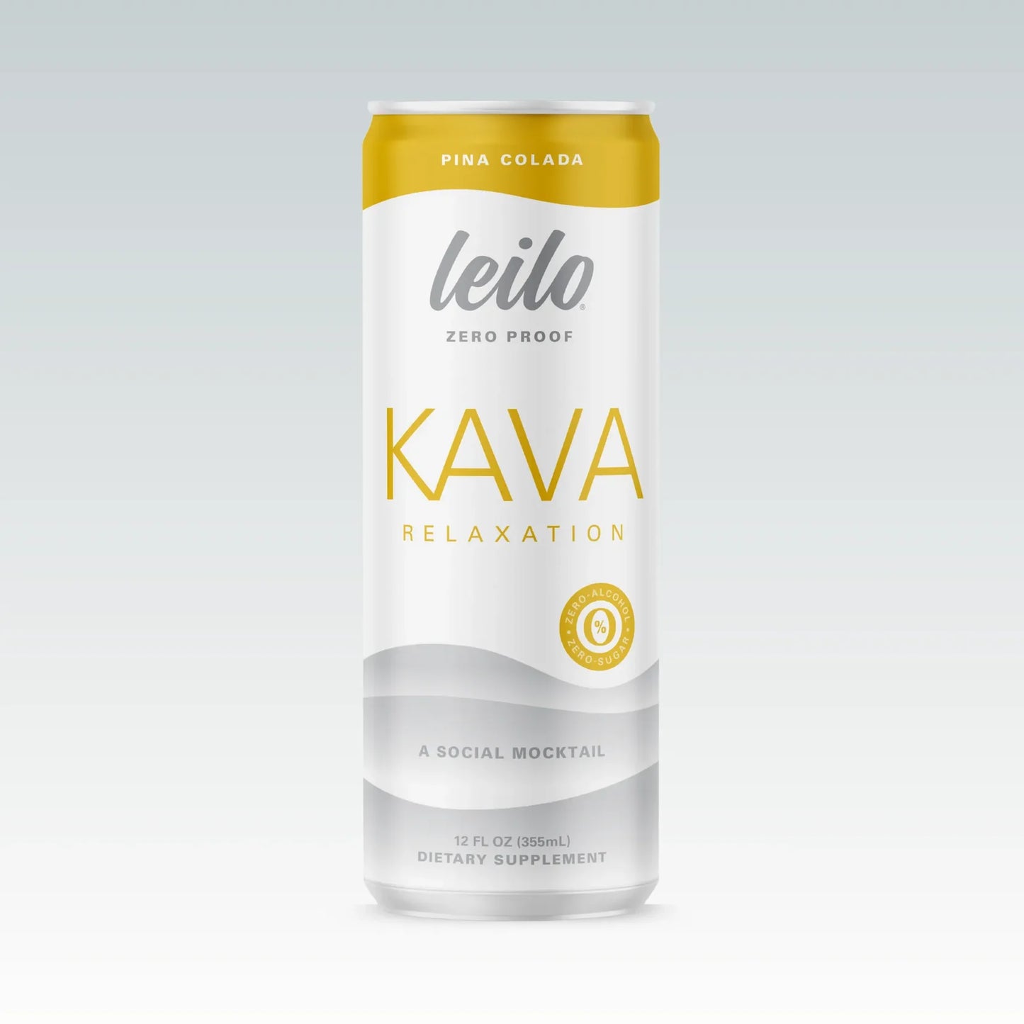 LEILO SOCIAL MOCKTAIL KAVA RELAXATION DRINK 12OZ - 12 PACK