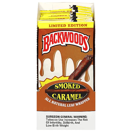 BACKWOOD - SMOKED CARAMEL LIMITED EDITION CIGARS - 8 Packs of 5