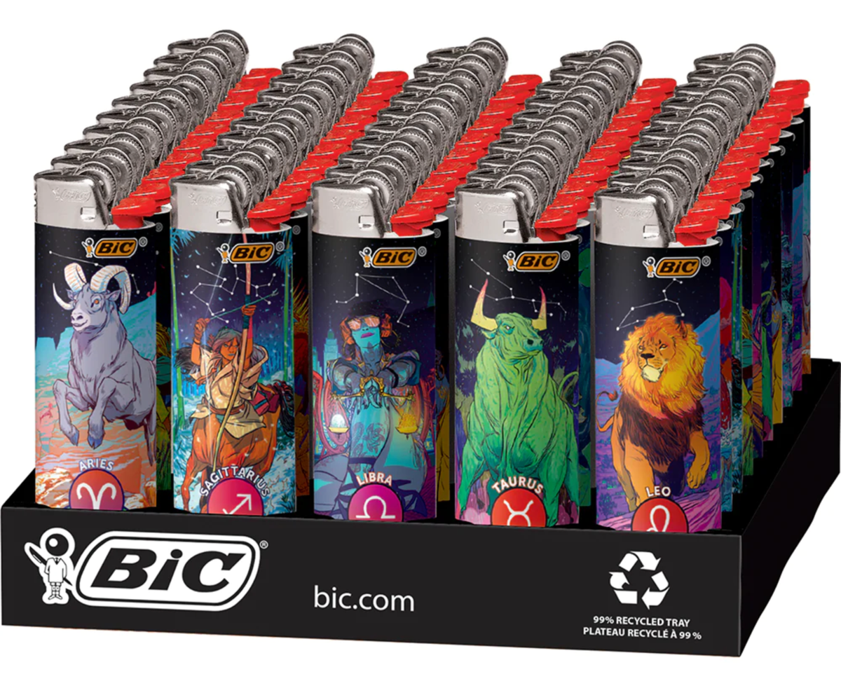 BIC - ASTROLOGY HOROSCOPE ZODIAC SING SPECIAL EDITION LIGHTER | 50COUNT DISLAY |
