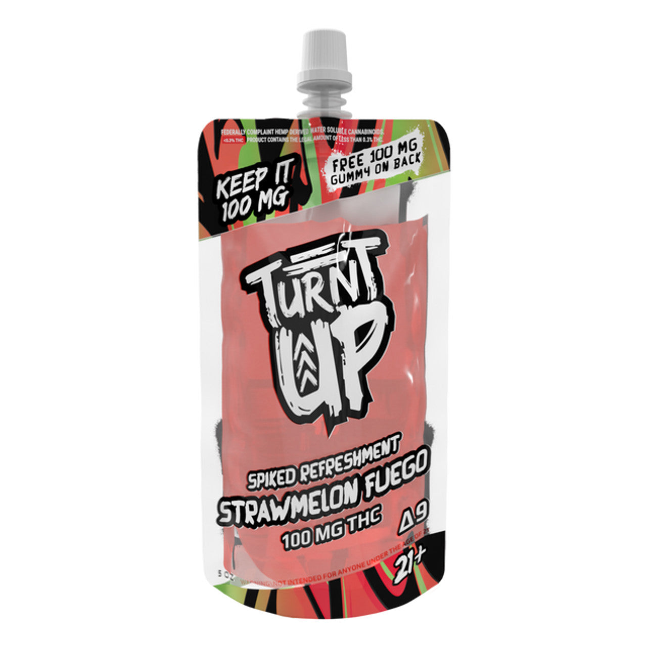 TURNT UP - DELTA 9 - SPIKED REFRESHMENT - 100MG
