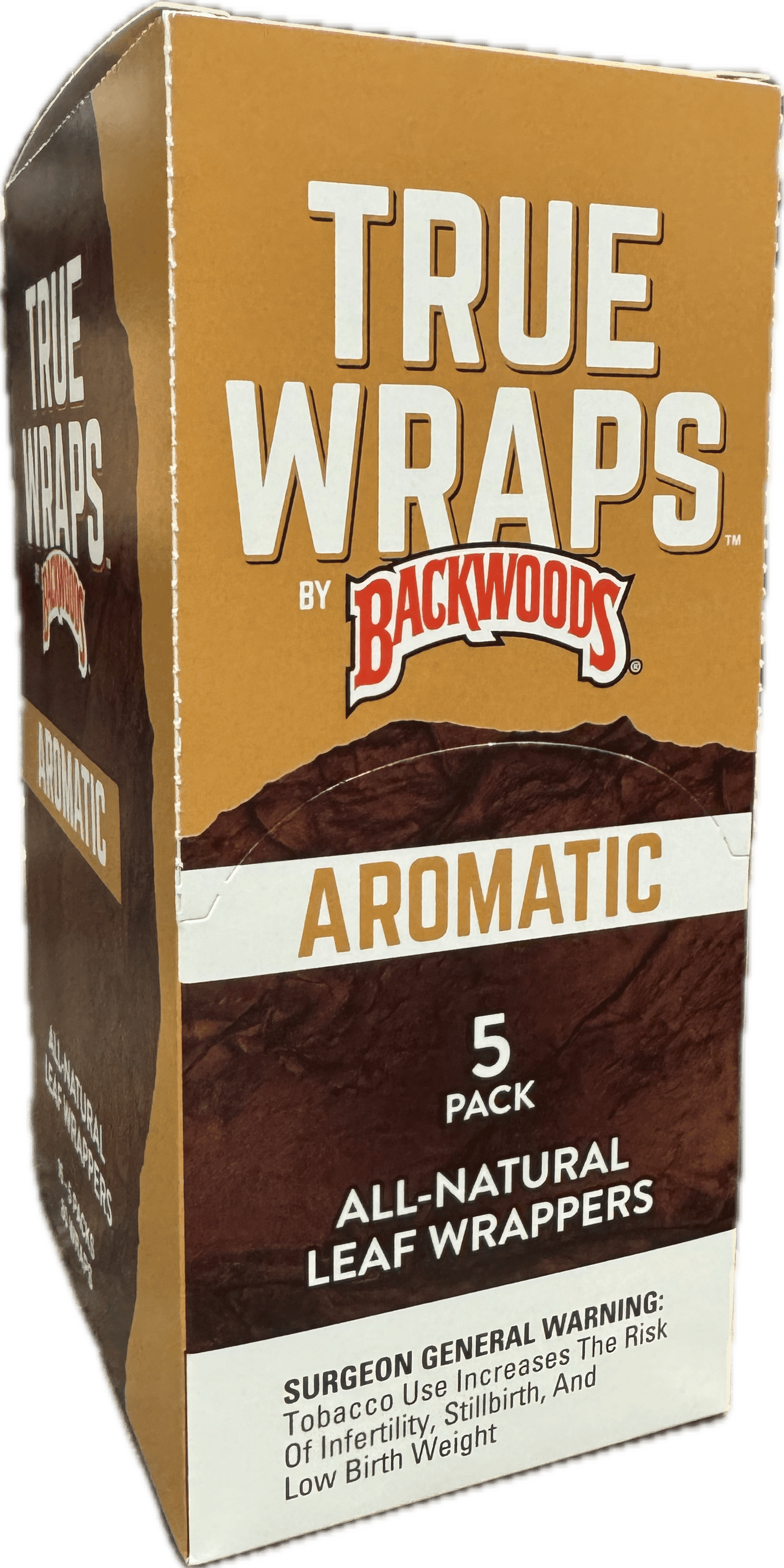 BACKWOOD - AROMATIC TRUE WRAPS - 16PACKS OF 5