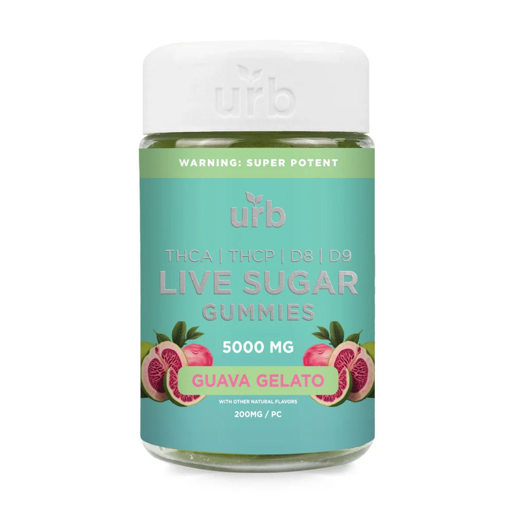 URB - THCA LIVE SUGAR 5000MG GUMMIES 6COUNT / BOX