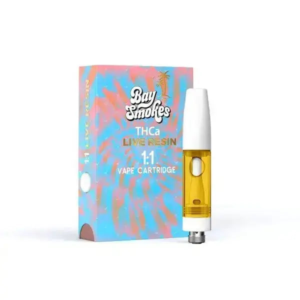 BAY SMOKE - THCA LIVE RESIN 1:1 VAPE CARTRIDGE