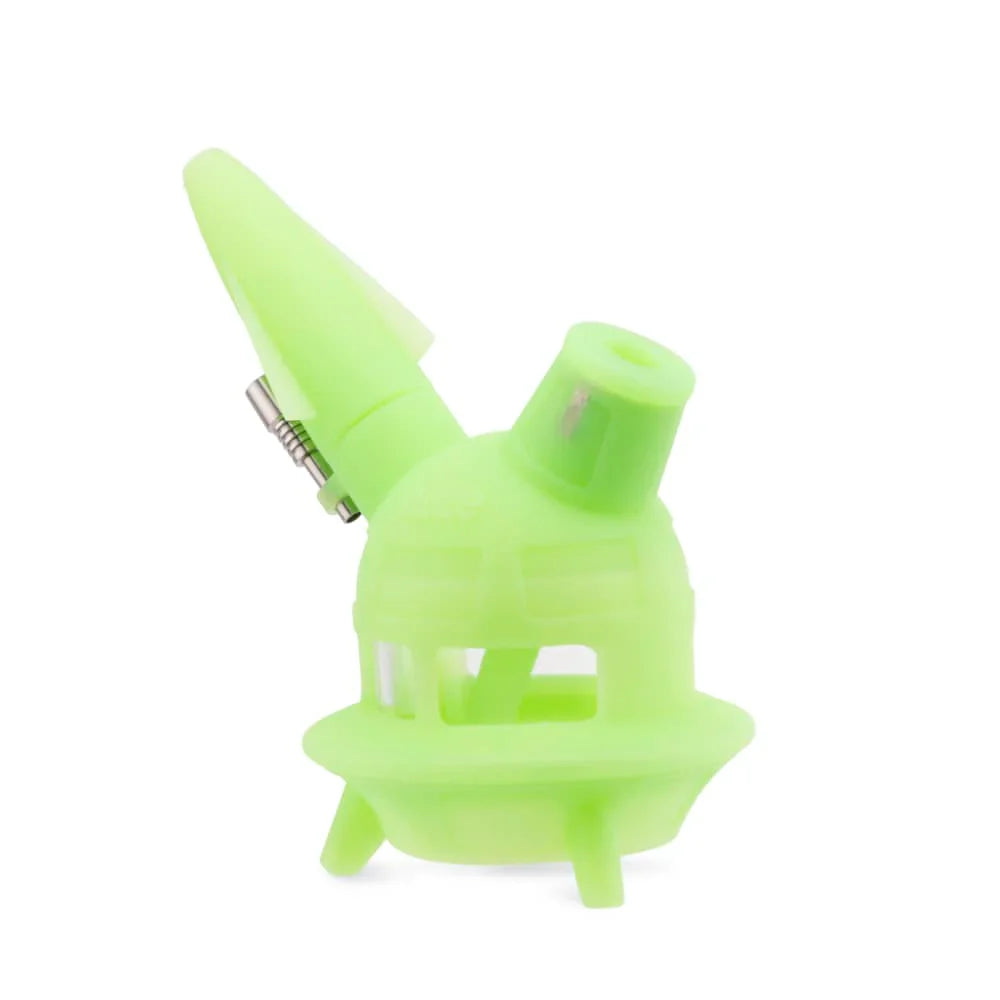 OOZE - UFO SILICONE GLASS WATER PIPE & NECTAR COLLECTOR