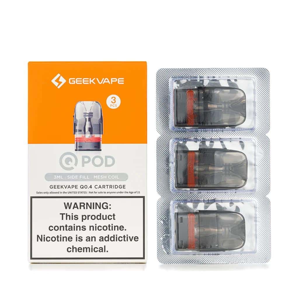 GEEK VAPE Q POD - 0.4 MESH|3ML| REPLACEMENT CARTRIDGE/3PACK