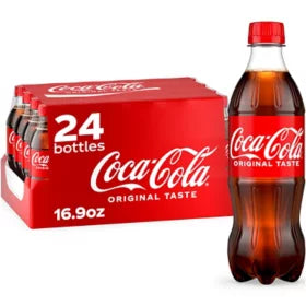 COKE - COLA SODA SOFT DRINK, 16.9 fl. oZ., 24/PACK