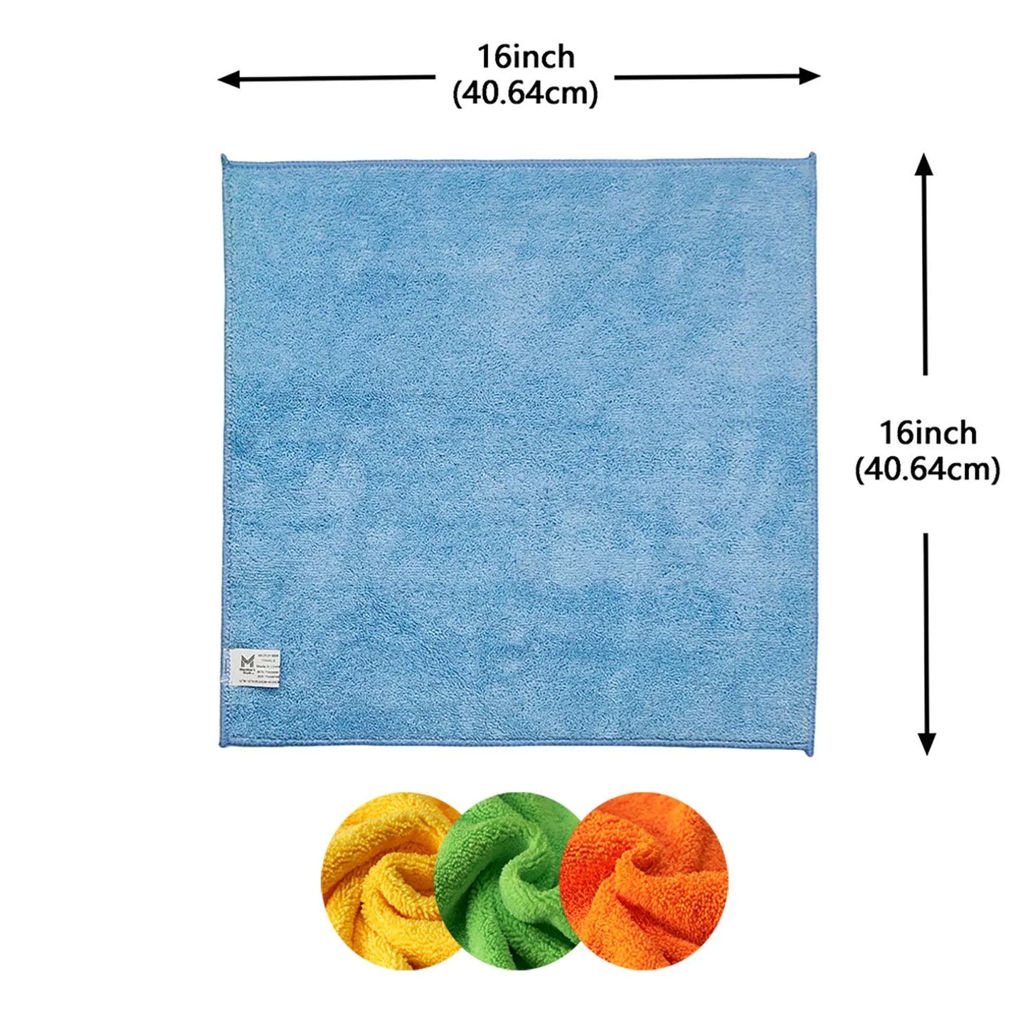 MEMBER'S MARK MICROFIBER TOWELS MIX COLOR 16" x 16" - 36COUNT / PACK