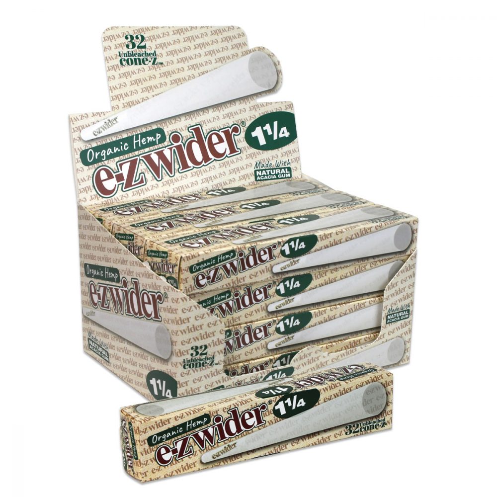 E - ZWIDER - ORGANIC HEMP PRE ROLLED CONES | 1¼ Size | 32COUNT / BOX