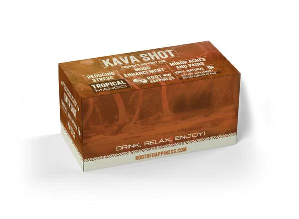 ROOT OF HAPPINESS - KAVA SHOT 2oZ  - 12PACK / BOX