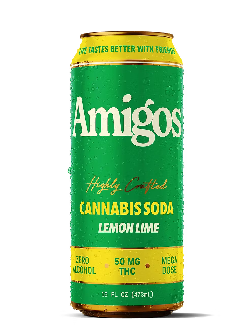 AMIGOS CANNABIS SODA 50MG THC CAN 16oz 24 / CASE