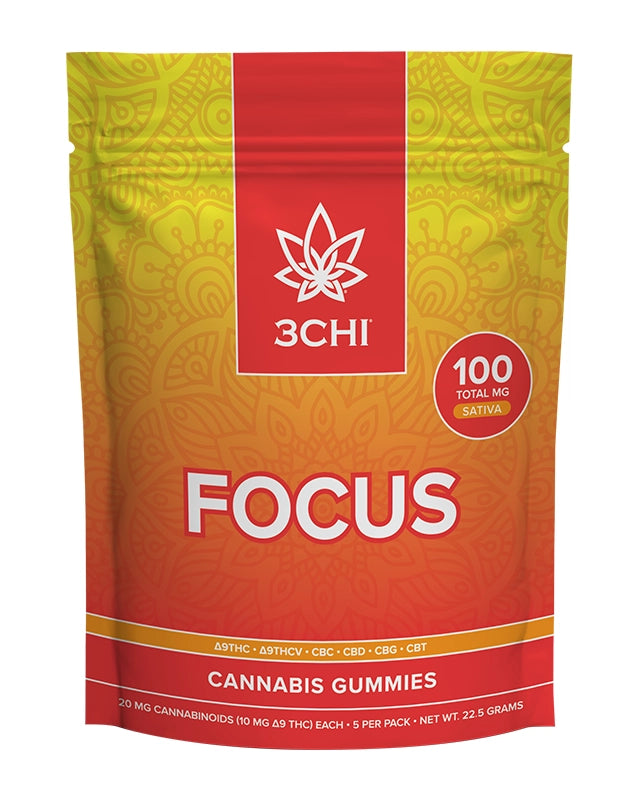 3CHI - NATURAL DELTA9THC|CBN|CBD|CBC| 100MG GUMMIES -  5PACK PER PACK / 10PACK BOX