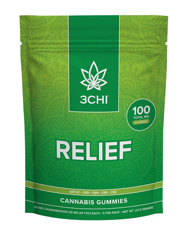 3CHI - NATURAL DELTA9THC|CBN|CBD|CBC| 100MG GUMMIES -  5PACK PER PACK / 10PACK BOX