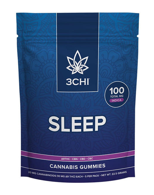 3CHI - NATURAL DELTA9THC|CBN|CBD|CBC| 100MG GUMMIES -  5PACK PER PACK / 10PACK BOX