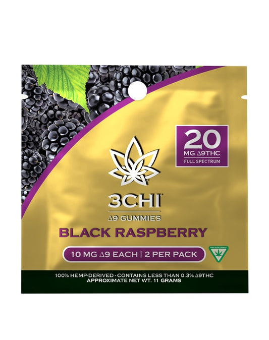 3CHI - DELTA 9 THC GUMMIES 20MG 2PER PACK - 25PACK