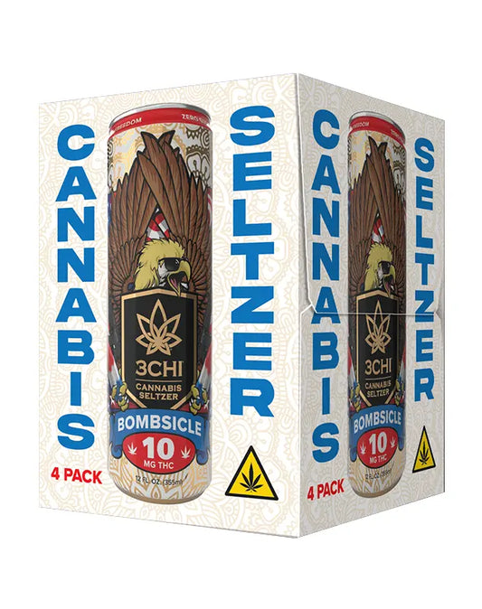 3CHI - DELTA9 THC SELTZER SUGAR FREE 10MG - 4PACK