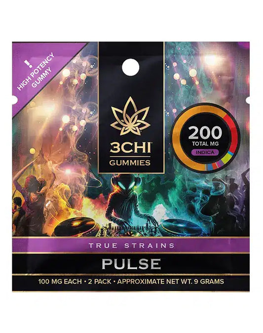 3CHI - TRUE STRAINS MINI PACK 100MG EACH GUMMIES 2PACK - 25PACK